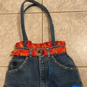 Blue jean like bag